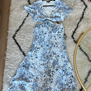Blue and white Maci Dress size XL